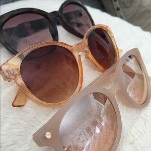 Set of three sunglasses